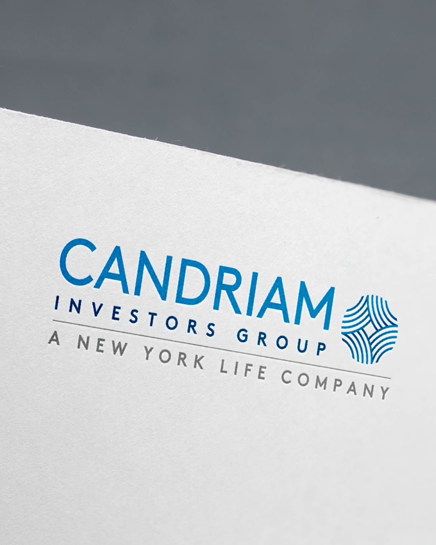 Candriam case study cover image for asset management rebranding project.